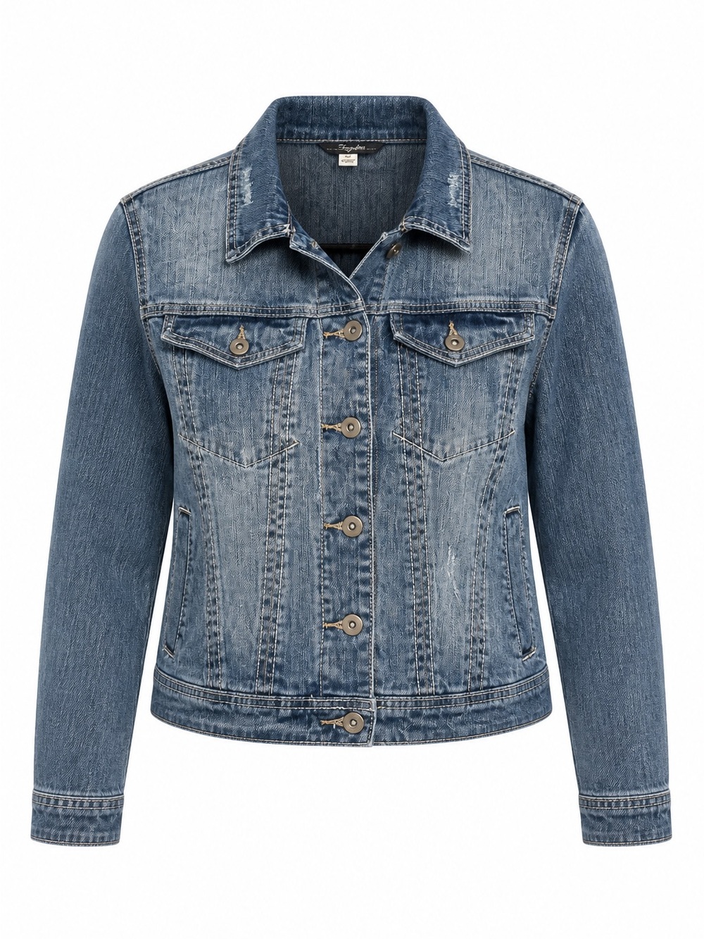 Classic Blue Denim Jean Jacket - Women's